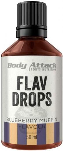 Body Attack Flav Drops 50ml - Strawberry Cheesecake - MHD 30.06.2024