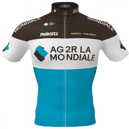 AG2R LA MONDIALE 2020 Kurzarmtrikot, für Herren, Größe L, Rennrad Trikot, Radspo