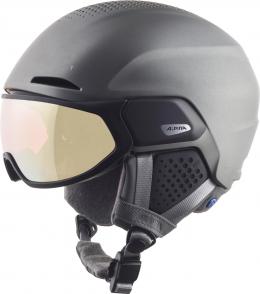 Alpina Alto QV Visier Skihelm (59-63 cm, 31 gunmetal matt (S2-3))