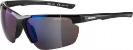 Alpina Defey HR Sportbrille (332 black, Ceramic mirror, Scheibe: blue mirror (S3))