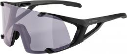 Alpina Hawkeye Q-Lite Varioflex Sportbrille (131 black matt, Scheibe: Q-Lite/Varioflex purple (S1-3))