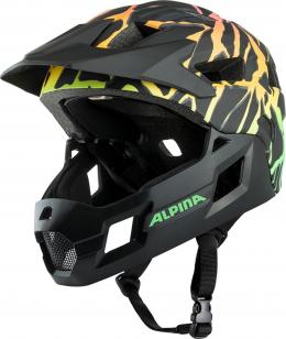 Alpina Rupi Fullface-Helm Kids (50-55 cm, 51 fading neon matt)