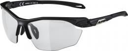 Alpina Twist Five HR VL Sportbrille (131 black matt, Scheibe: Varioflex, black (S1-3))