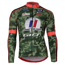 ARMÉE DE TERRE Langarmtrikot, für Herren, Größe L, Rennrad Trikot, Radsportbekle