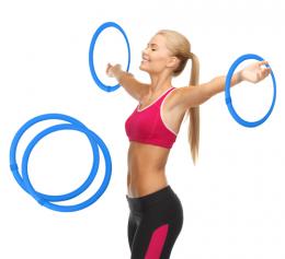 Arm Hula Hoop Fitnessreifen (Paar) - Farbe: Hellblau