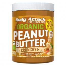 Body Attack Organic Peanut Butter 1kg Crunchy