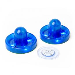 Carromco LED-Puck mit Pusher, Blau