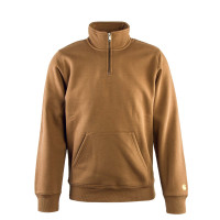 Chase Neck Zip Sweat Tamarind Gold