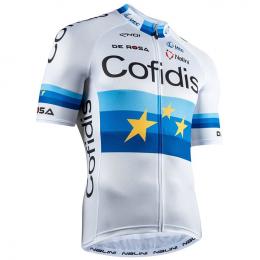 COFIDIS Europameister 2020 Kurzarmtrikot, für Herren, Größe M, Fahrradtrikot, Ra