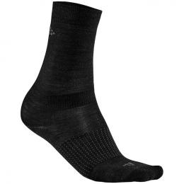 CRAFT Wool Liner 2er Pack Winterradsocken, für Herren, Größe M, Rennrad Socken,