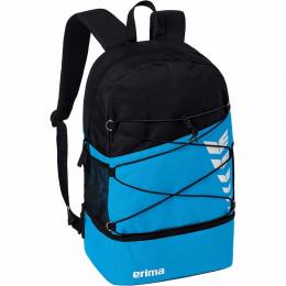 Erima Six Wings Rucksack Curacao / Schwarz