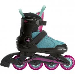 Firefly Kinder Inlineskate 510 Girl (37.0-40.0 (Rollen 76 mm), 901 schwarz/mint/pink)