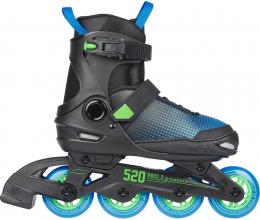 Firefly Kinder Inlineskate ILS 520 Boy (33.0-36.0 (Rollen 72 mm), 900 black/blue/green/lime)