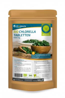 FP24 Health Bio Chlorella Tabletten 400mg - 1kg - Vulgaris Algen - �kologisch...
