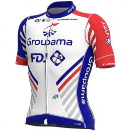 GROUPAMA-FDJ PR 2020 Kurzarmtrikot, für Herren, Größe M, Fahrradtrikot, Radbekle