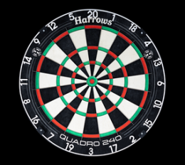 Harrows Quadro 240 Steeldartboard