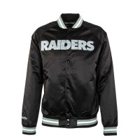 Herren Collegejacke - NBA Lightweight Satin Raiders - Black