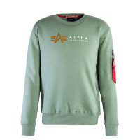 Herren Sweatshirt - Alpha Label - Dusty Green