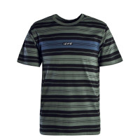 Herren T-Shirt - Relaxed Baby Tab Ray Stripe Fir - Green