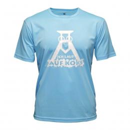 Ich lauf auf Koks Funktions T-Shirt bright-blue für Männers