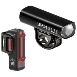 LEZYNE Beleuchtungsset Lite Pro 115 + Strip Drive StVZO, Fahrradlicht, Fahrradzu