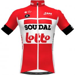 LOTTO SOUDAL Aero 2022 Kurzarmtrikot, für Herren, Größe S, Radtrikot, Fahrradbek