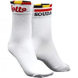 LOTTO SOUDAL Radsocken 2022, für Herren, Größe S-M, MTB Socken, Radbekleidung