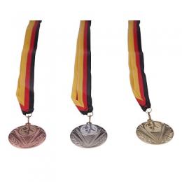 Medaillen-Set für Teilnehmer, inkl. Medaillenband, Bronze, Set mit 200 Medaillen