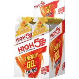 MHD 08/2024 High5 Energy Gel Caffeine 20x40g Orange