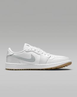 Nike AIR JORDAN 1 LOW G Golf-Schuh Herren | white-pure platinum, gum med brown EU 42,5