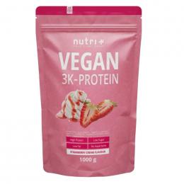 Nutri+ Vegan 3K Protein 1000g Erdbeere-Sahne