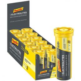 POWERBAR 5-Electrolytes Tabs Lemon Tonic Boost+Koffein, Energie Getränk, Sportle