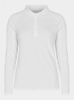 Röhnisch Rumie long sleeve poloshirt Damen | white XL