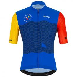 SANTINI Vincenzo Nibali 2021 Kurzarmtrikot, für Herren, Größe L, Rennrad Trikot,