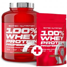 Scitec Nutrition 100% Whey Protein Professional 2350g + 500g Vanille Erdbeere wei?e Schokolade
