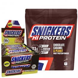 Snickers Protein Pulver 875g + Snickers Protein Riegel 12x55g