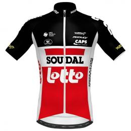 SOUDAL LOTTO Aero 2021 Kurzarmtrikot, für Herren, Größe L, Rennrad Trikot, Radsp