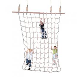 Sport-Thieme Kletternetz für Turnringe, Spinnfaser Natur, 3,5 m