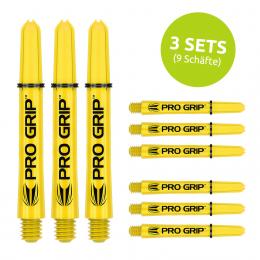 Target Pro Grip Schaft - Gelb / Yellow - 3 Sets - (versch. L?ngen) Intermediate 41 mm