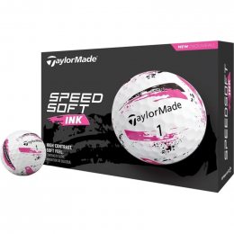 TaylorMade Speedsoft INK Golfball 12 Bälle pink