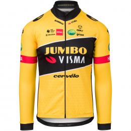 TEAM JUMBO-VISMA 2022 Langarmtrikot, für Herren, Größe M, Fahrradtrikot, Radbekl