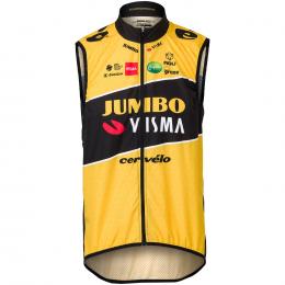 TEAM JUMBO-VISMA 2022 Windweste, für Herren, Größe L, Radweste, Radsportbekleidu