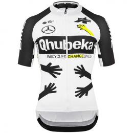 Team Qhubeka ASSOS 2021 Kurzarmtrikot, für Herren, Größe XL, Rennradtrikot, Fahr