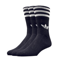 Unisex Socken - 3er-Pack Solid Crew - Black / White Angebot kostenlos vergleichen bei topsport24.com.