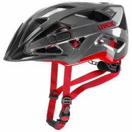 uvex Active Fahrradhelm (56-60 cm, 02 anthracite/red)