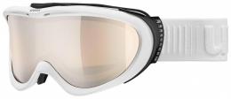 uvex Comanche VLM Brillenträger Skibrille (1030 white mat, litemirror silver variomatic/polavision/clear)