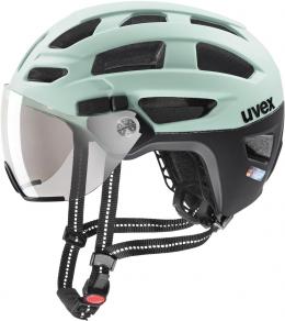 uvex Finale Visor Fahrradhelm (56-61 cm, 12 jade/black matt)