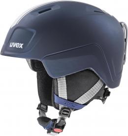 uvex Heyya Pro Kinder Skihelm (51-55 cm, 90 race midnight/silver matt)