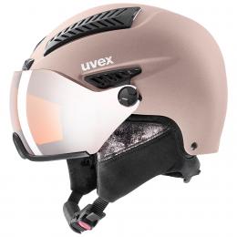 uvex HLMT 600 Visor Skihelm (57-59 cm, 90 rose mat)