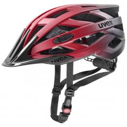 uvex i-vo cc Fahrradhelm (52-57 cm, 30 red/black matt)